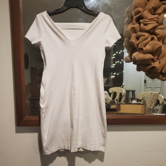 Banana Republic White Square Neck Dress Size 0 - Picture 5 of 7